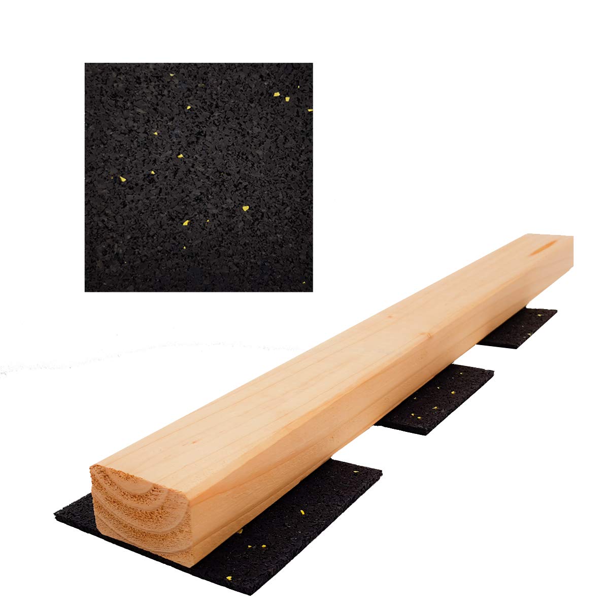 Tapis de terrasse en caoutchouc 3mm My Plast de 150 pièces pour isolation des lambourdes