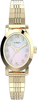 Timex Women's Cavatina Watch - TPearl Dial Gold-Tone Case