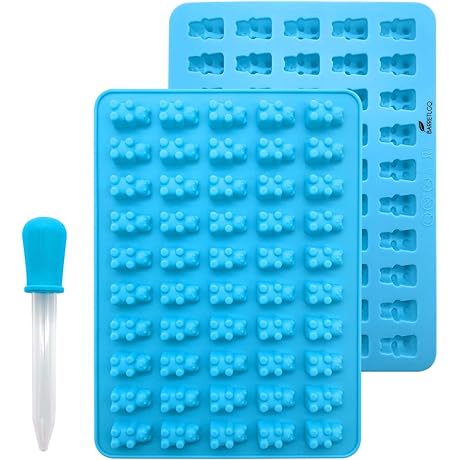 BARRETLGQ Ultimate Set Of 2-Pack 50-Cavity Professional Grade Silicone Chocolate Candy Molds