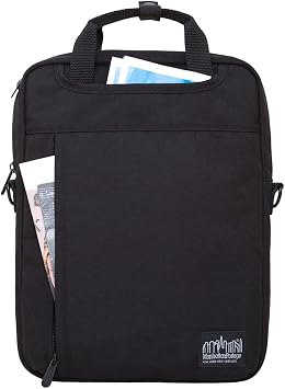 Manhattan Portage Commuter Jr Laptop Bag (13 In) 3-Way Carry With Removeable Shoulder Strap In 1000D Cordura For Work College (Black)
