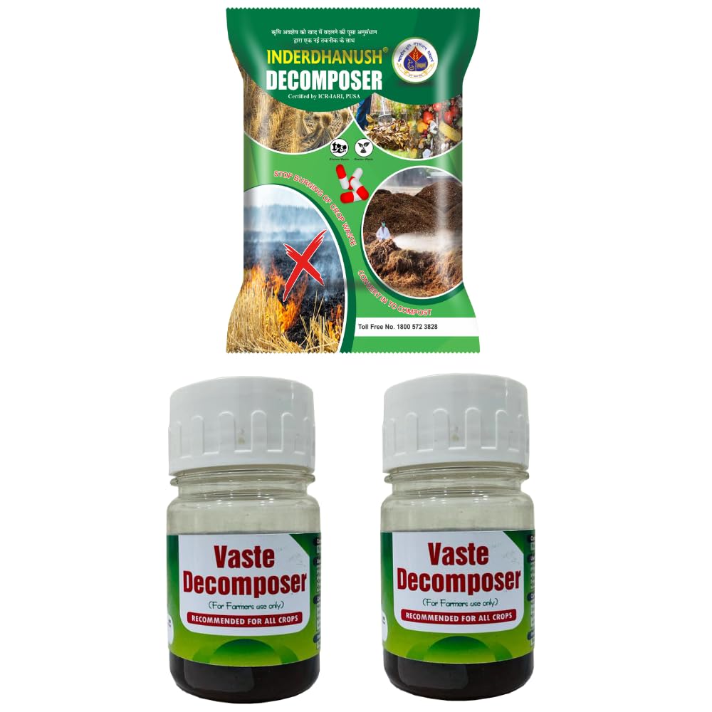 MD Biocoals Vaste Decomposer and Pusa Special Combo (2 Bottle & 1 Packet) for Agriculture, Plants, Gardening and Farming Manure (45gm)-image-33