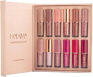 MADE FOR YOU Lipstick Set of 12 Matte Velvet Mini Liquid Lipstick Set for Women - Long Lasting, Waterproof Lip Gloss Combo