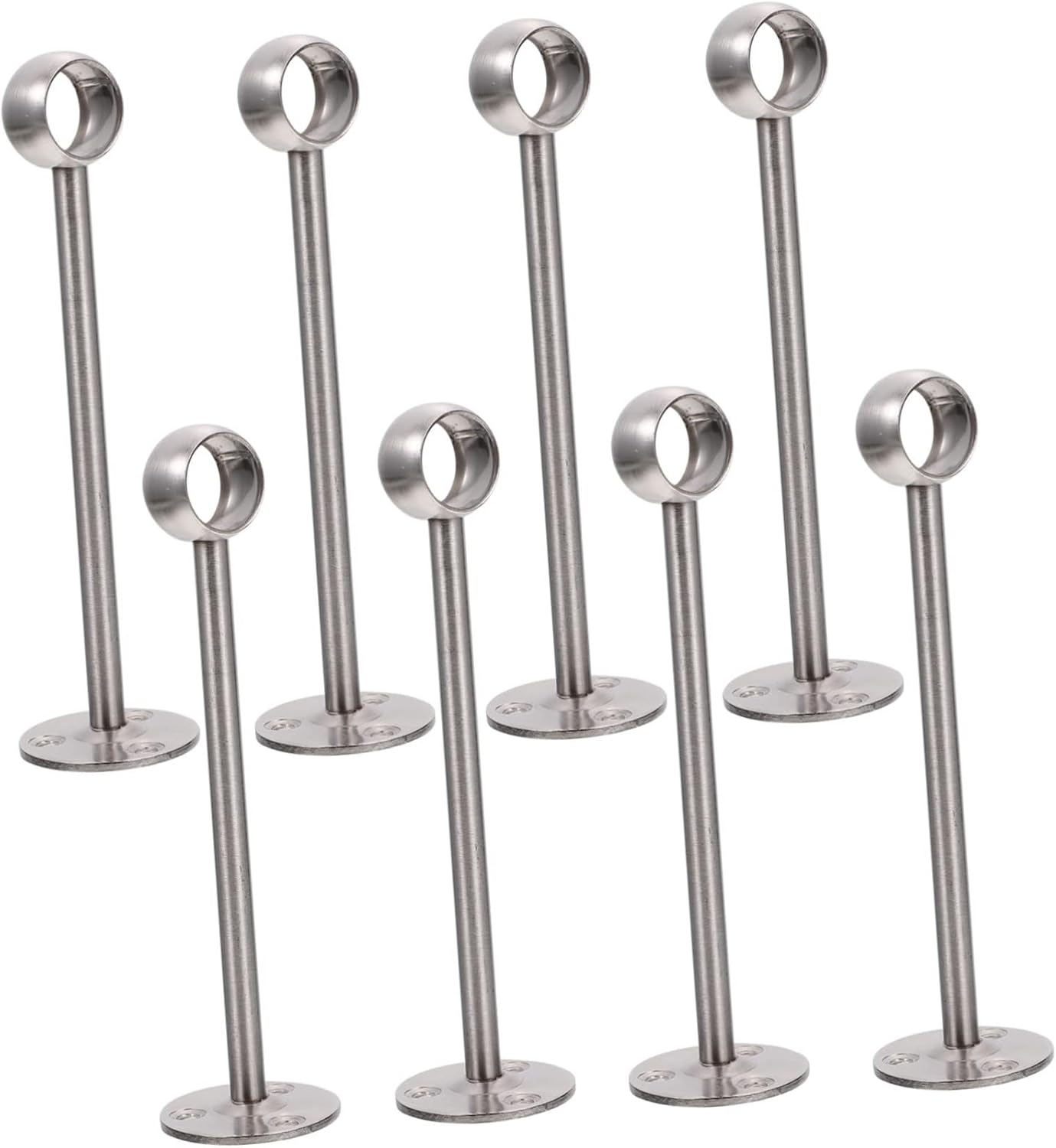 8pcs Ceiling Hook Curtain Rod Holders Closet Rod Brackets Sturdy for Living Bedroom