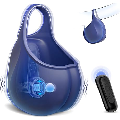 Vibrating Cock Ring with Testicle Vibrator