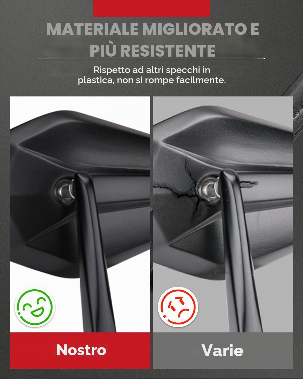 KEMIMOTO Specchietto terminale per manubrio CNC, omologato E, girevole a 360°, 7/8", 22 mm, specchietto retrovisore per moto, compatibile con MT07 MT09 CB125R Duke 690 (2 pezzi)