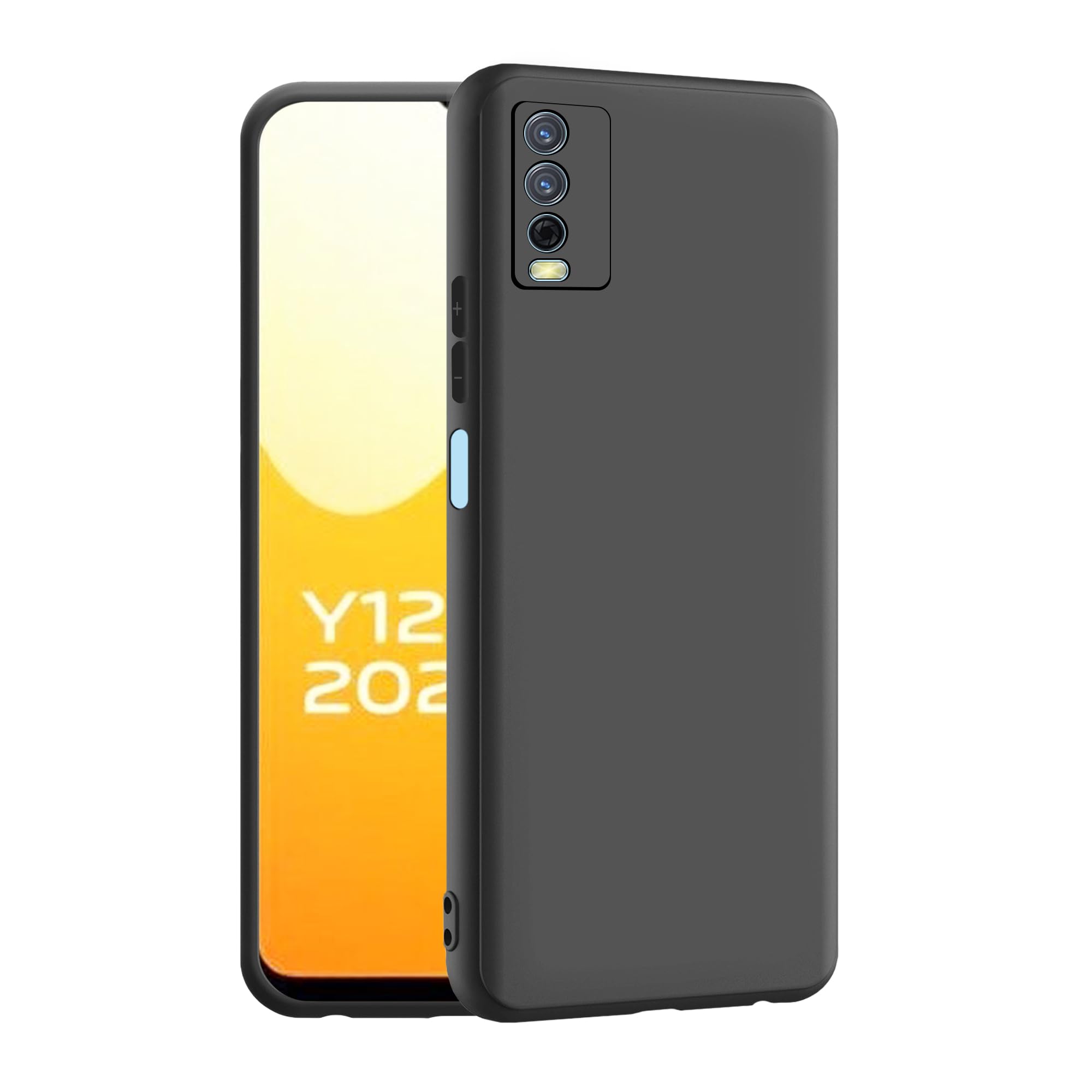 CEDO Vivo Y12s / Y20 / Y20i / Y20G Back Cover | Camera Bump Protection & Ultra Slim | Matte Soft Silicon Shock Proof Rubberised Back Case Cover (Black) (B092MPL473) Amazon Price History, Amazon Price Tracker