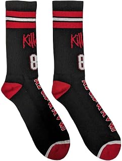 [Rock Off officially licensed products] Iron Maiden Killers 81 Ankle 袜子 Size UK Size 7-11, 黑色