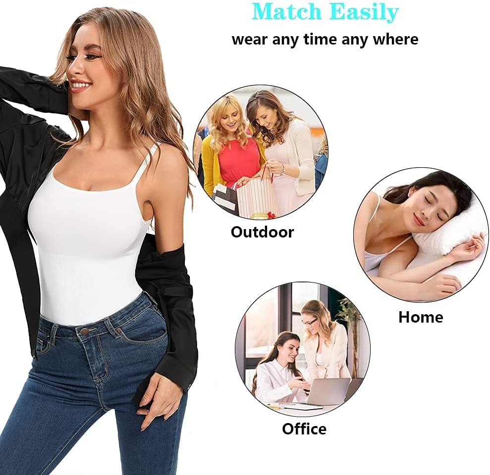 JOYSHAPER Shapewear Camisole for Women Tummy Control Shapewear Tank Top with Adjustable Spaghetti Strap Cami Tanks - Image 5