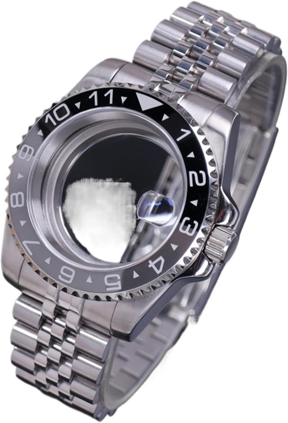 Yacht Water Resistant Watch Case with Sapphire Crystal for NH35 NH36 NH34 Movements - 40mm Stainless Steel Design