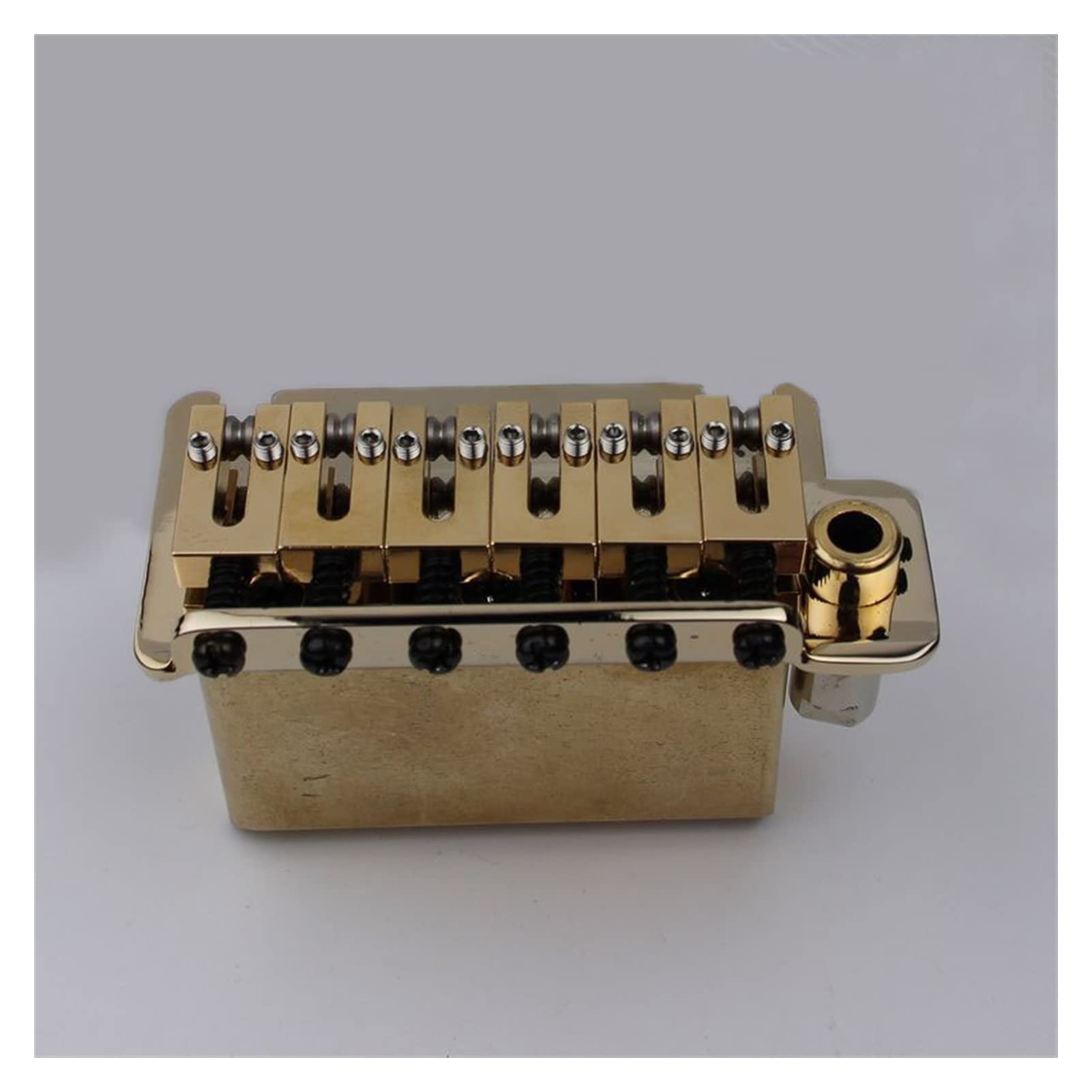 Parti di ricambio chitarra 1 set per chitarra elettrica ponte tremolo sistema tremolo sella in ottone e base e molla in ottone
