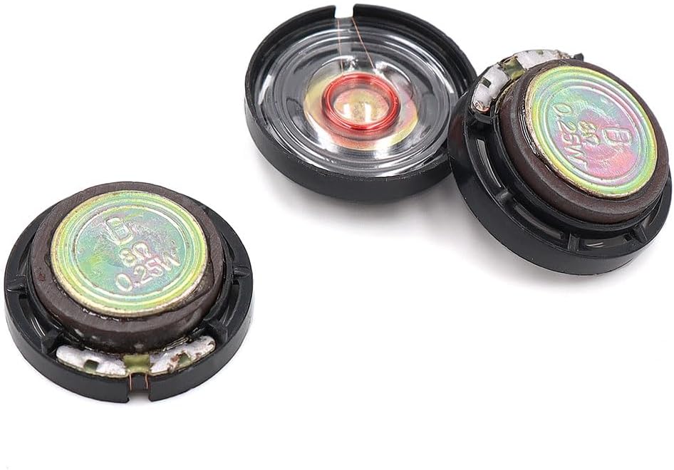 10pcs 21mm Plastic External Magnet Speaker 8 Ohm 0.25W Toy Audio Speaker