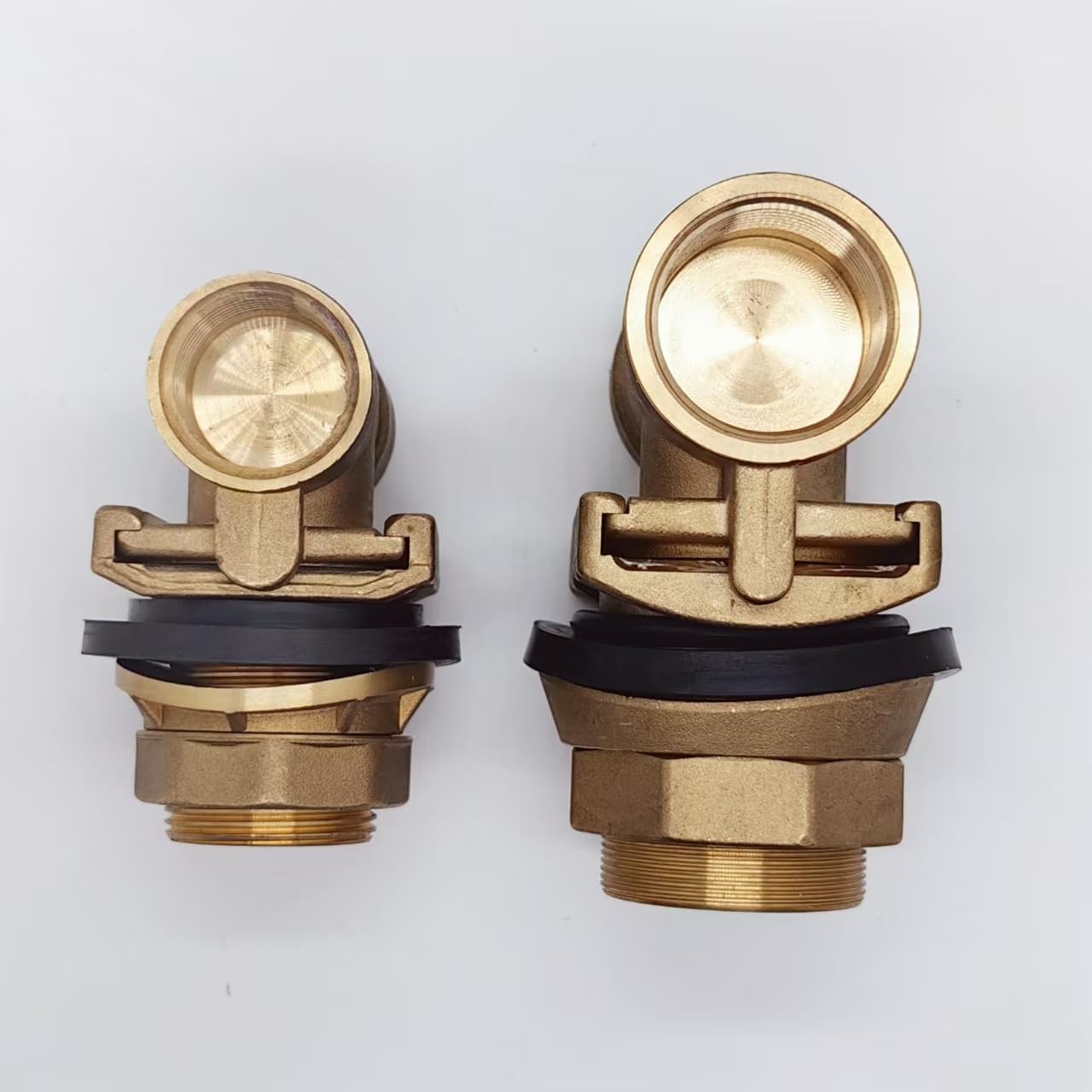 Brass Pitless Adapter For Submersible Well Pump 1-1/4" ",Fits Well Casing Sizes 5"-8", Casing Hole 2-1/8" ", Drop and Discharge Pipe 1-1/4" TRALLYER