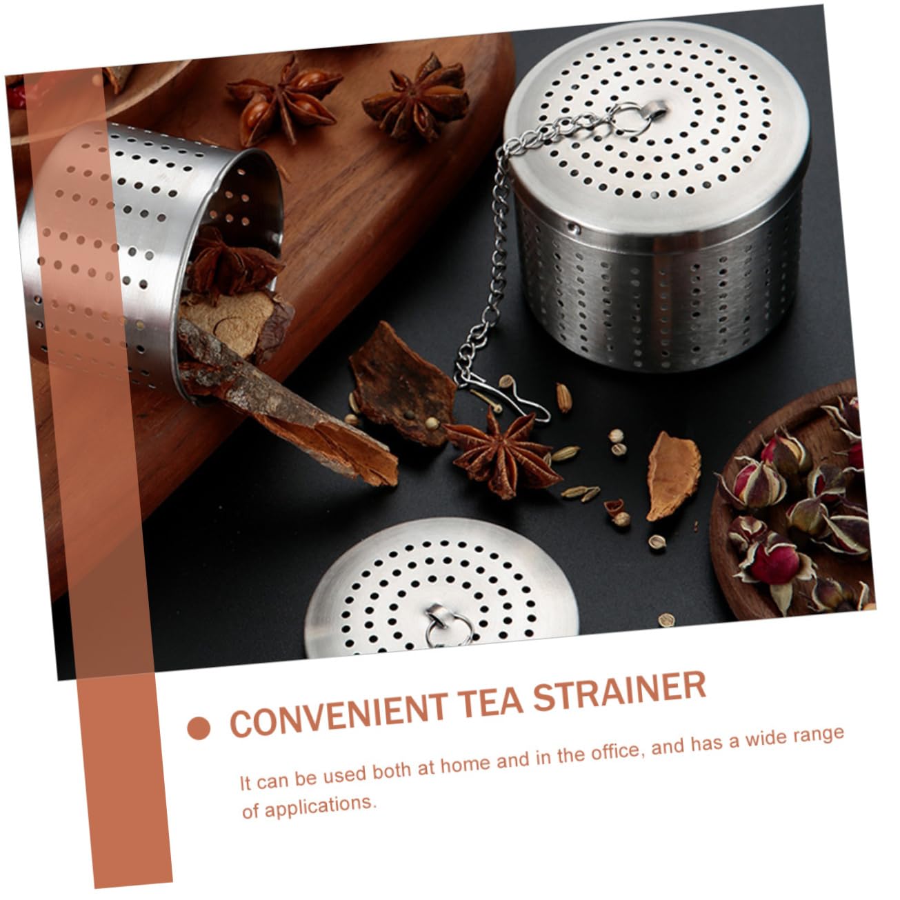 PRETYZOOM 3 Juegos Colador De Té De Acero Inoxidable Difusor De Té Infusor De Té Manejar Con Infusor Bol Filtro De Té Colgante Té De Hojas Sueltas Más Empinado Práctico Porta Té 2 Piezas * 3