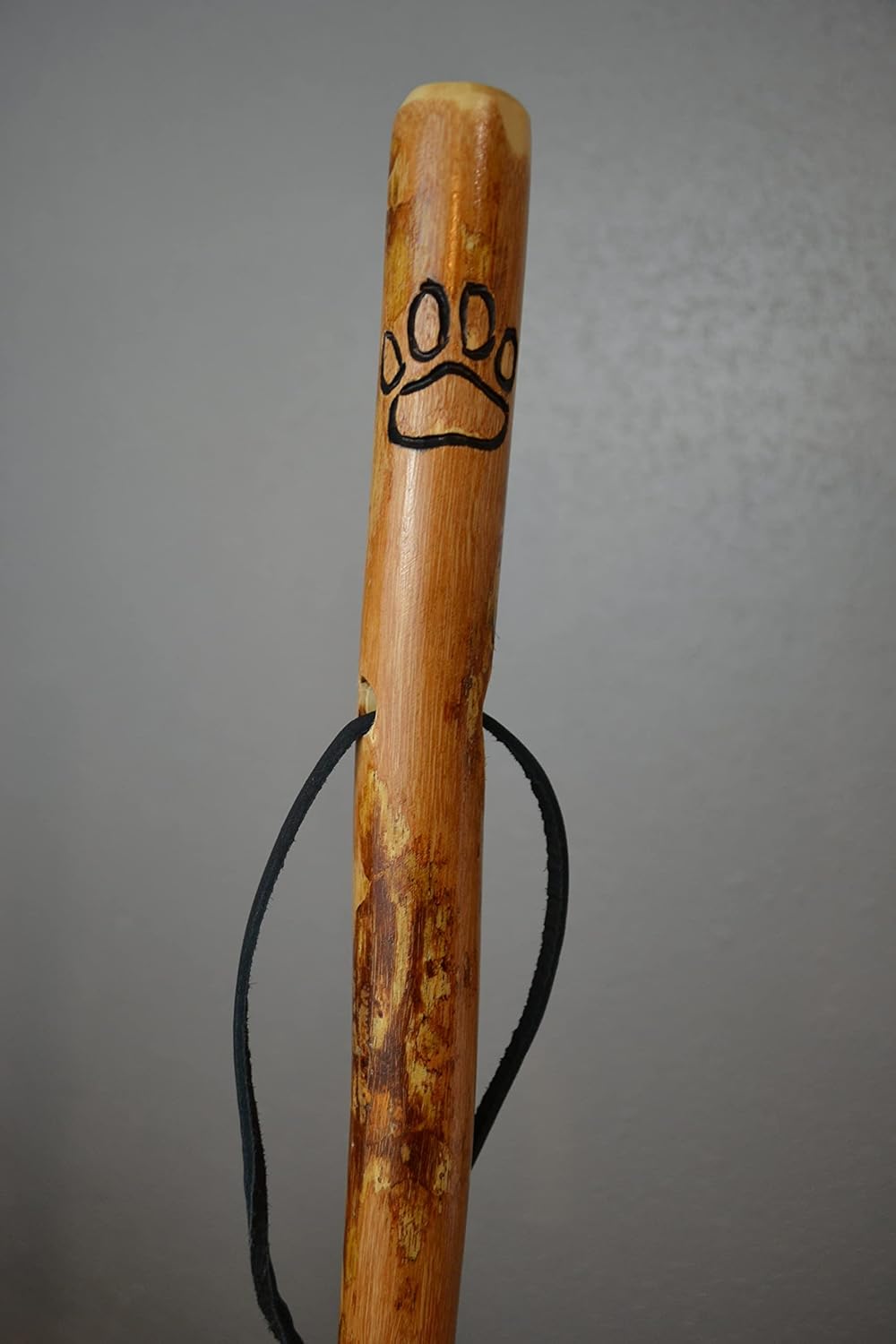 Walking Stick with Dog Print, Made in The USA Hardwoods, Up to 60" Tall