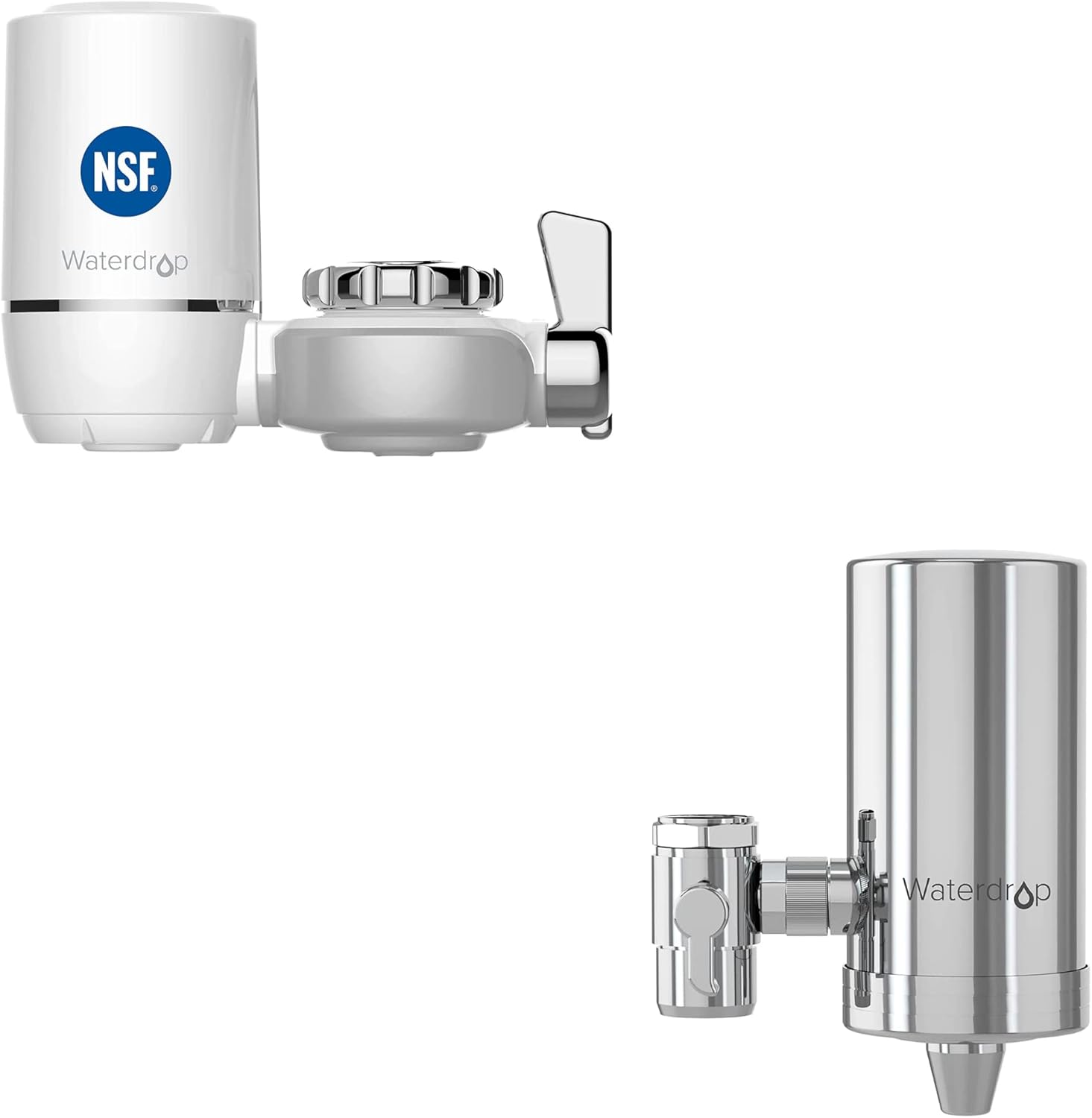 Waterdrop WDFC01 NSF Certified 320Gallon Longer Filter Life Water Faucet Filter & Waterdrop