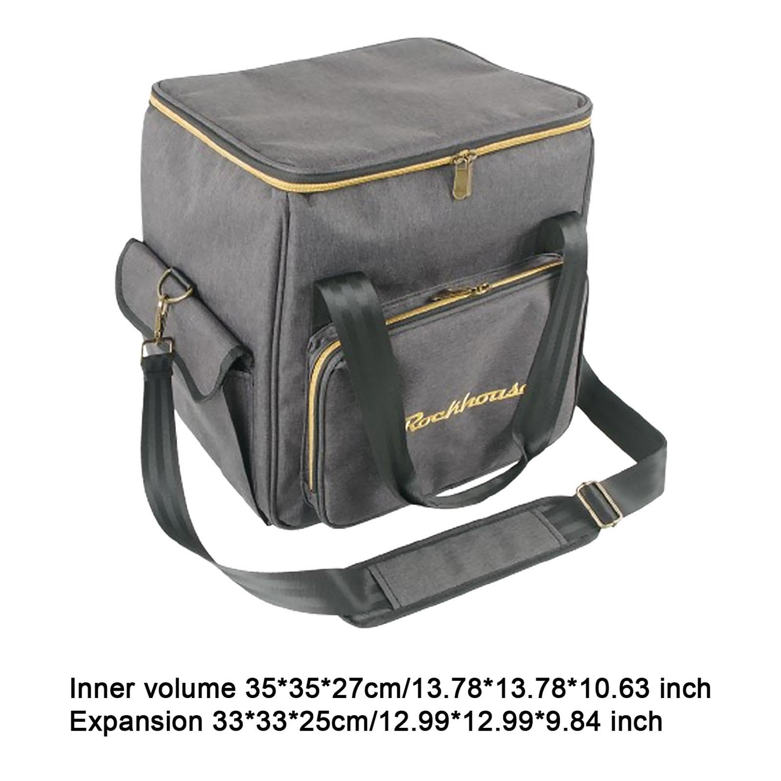 Bolsa para Guardar Discos LP, Estuche para Discos de Vinilo, Fácil de Almacenar, Gran Capacidad, Bolsa de Transporte para Discos de Vinilo, para Coche