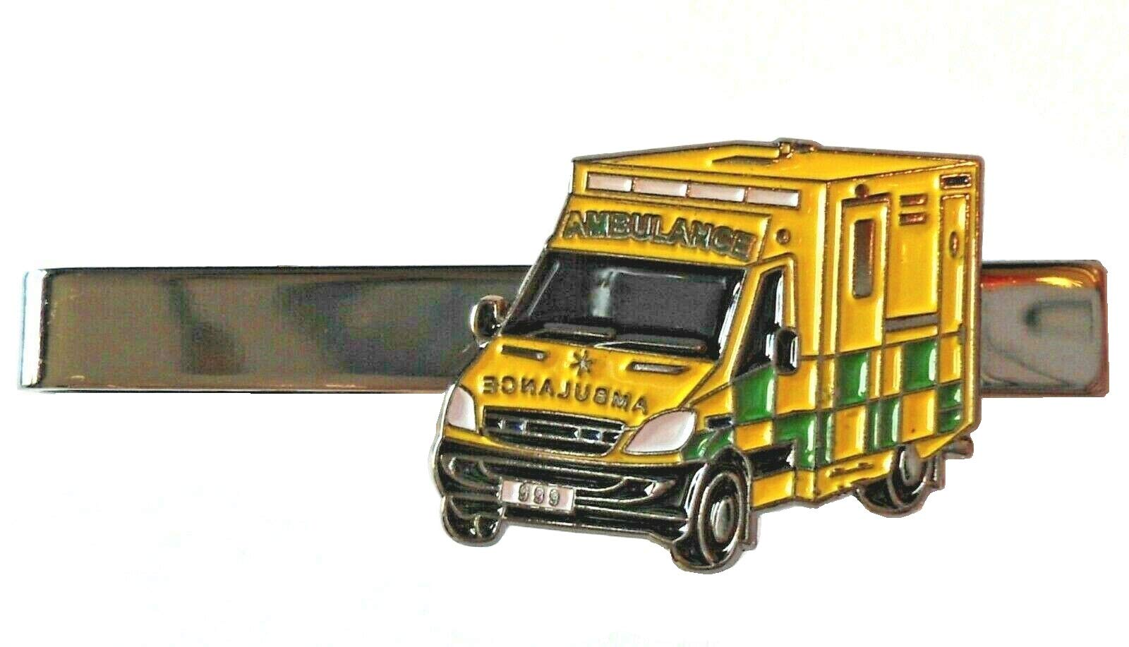 B4B Ambulance Paramedic Doctor Emergency Service 999 Metal Enamel Tie Clip