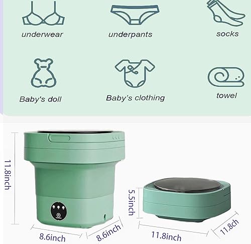 Miniatura 5 de portable washing machine,mini washing machine9Litre large capacity foldable washing machine,washing machine suitable for Travel, RV, Camping, Home