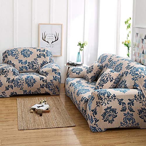 HEYOMART Sofa Cover High Stretch Elastic Fabric 1 2 3 Seater Sofa Slipcover Chair Loveseat Couch Cover Polyester Spandex Furniture Protector Cover with 1 Pillowcase (3 Seater - Image 3