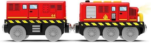 Miniatura 2 de Brio - Tren de juguete motorizado para pista de tren de madera, funciona con pilas, con conexión magnética, compatible con Thomas, accesorios Brio,