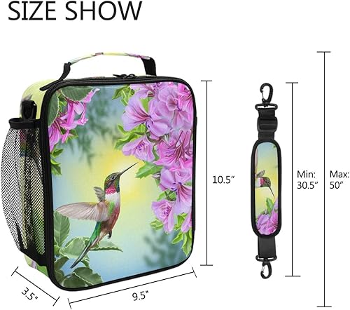 Miniatura 107 de AUUXVA Bolsa de almuerzo – Tren de vapor, lona, 10.5 pulgadas de alto x 3.5 pulgadas de ancho x 9.5 pulgadas de largo, para 3 años en adelante Steam