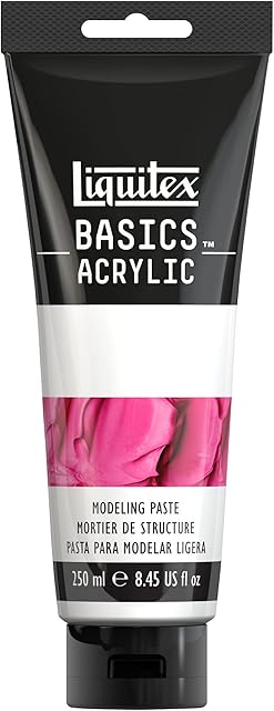 Liquitex 1041009 Basics pasta do modelowania farb akrylowych, wodoodporna, jakość archiwalna, nie żółknie - tubka 250 ml