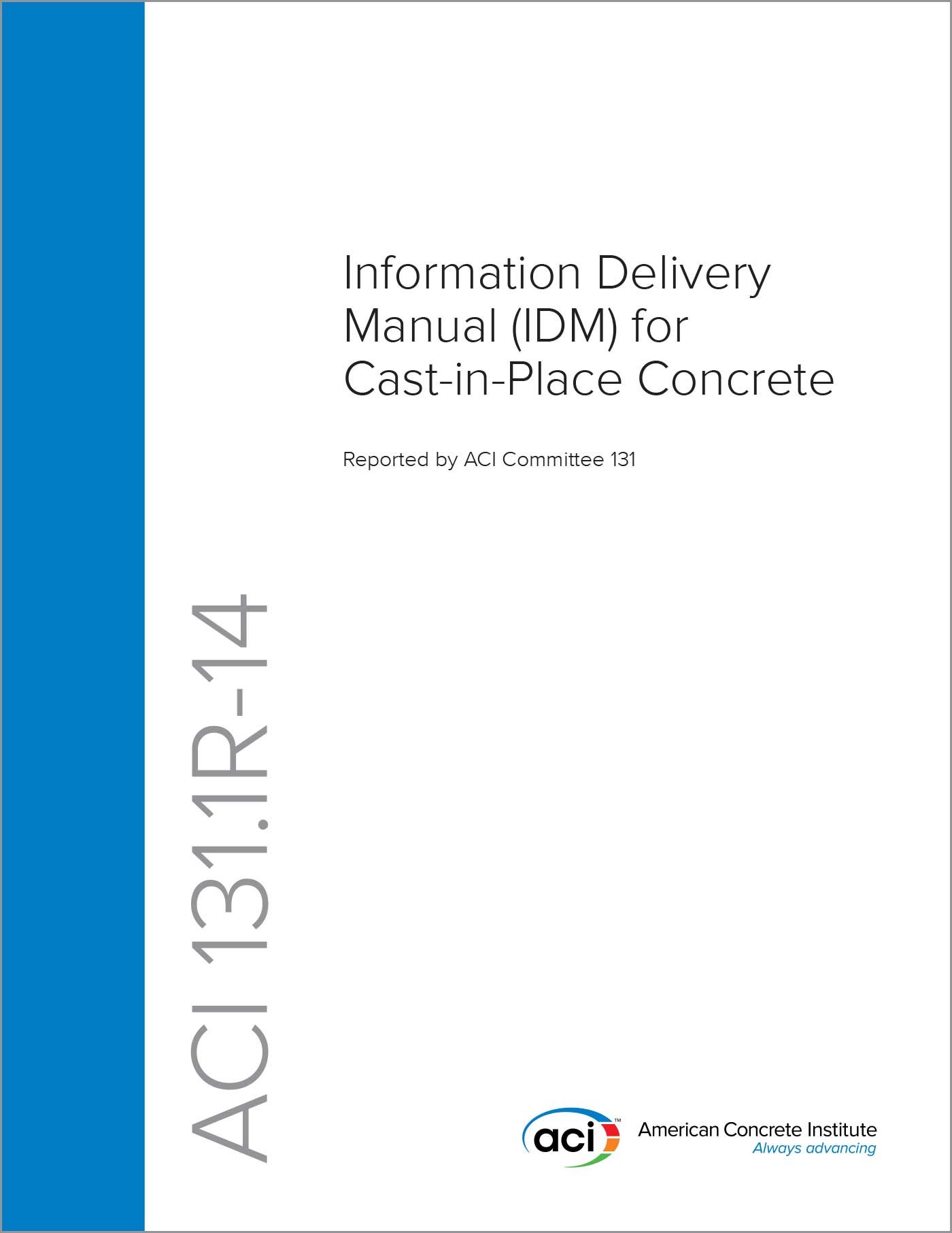 Guide ACI 131.1R-14 béton coulé ouvrage pour projet BIM