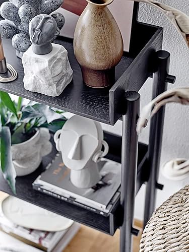 Miniatura 3 de Bloomingville Gres orgánico con forma orgánica, florero de esmalte reactivo moteado, 6 pulgadas de largo x 4 pulgadas de ancho x 10 pulgadas de