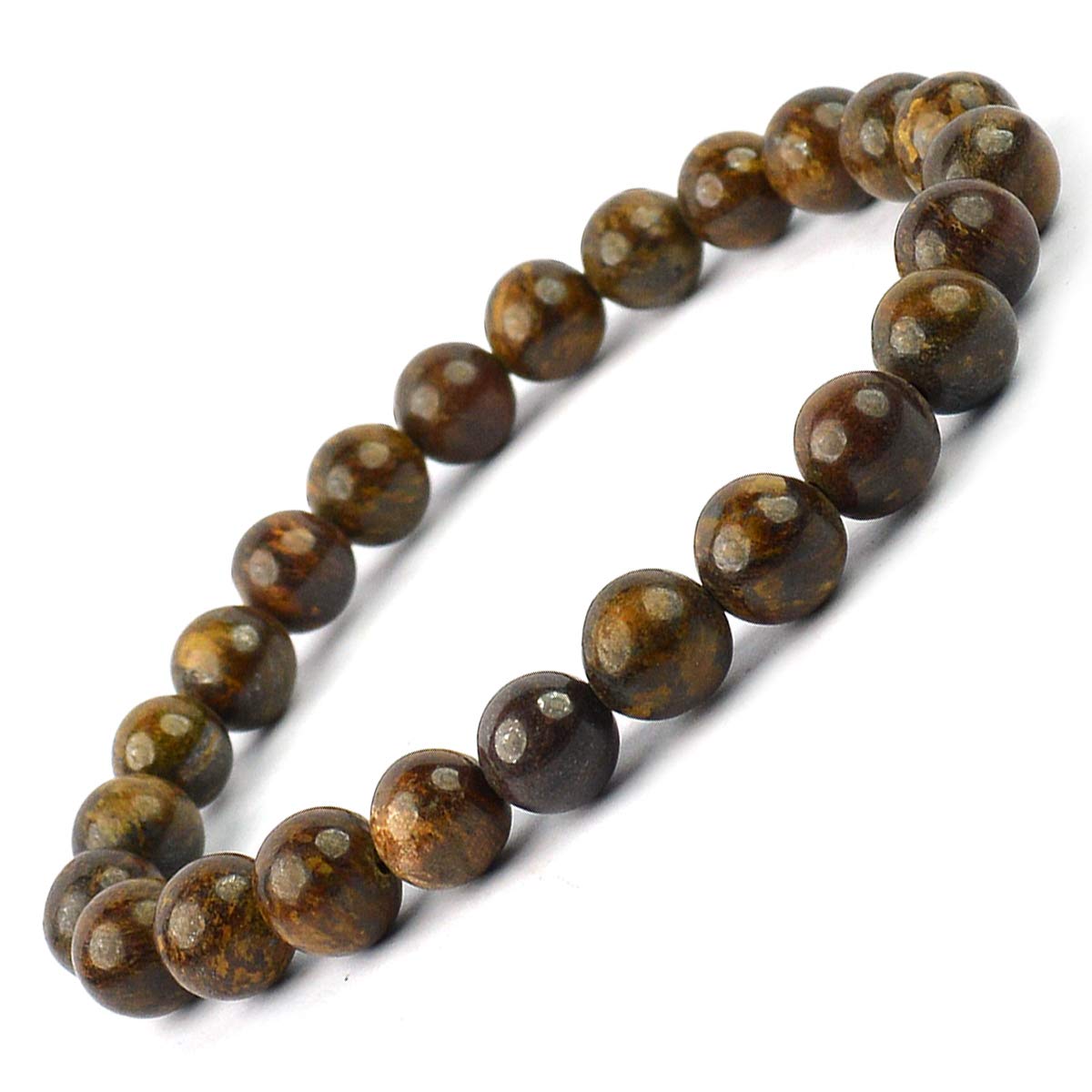 Reiki Crystal Products Bronzite Bracelet Natural Crystal Stone 8mm Beads Bracelet Round Shape for Reiki Healing and Crystal Healing Stone (Brown) (B08Q3S7NQ6) Amazon Price History, Amazon Price Tracker