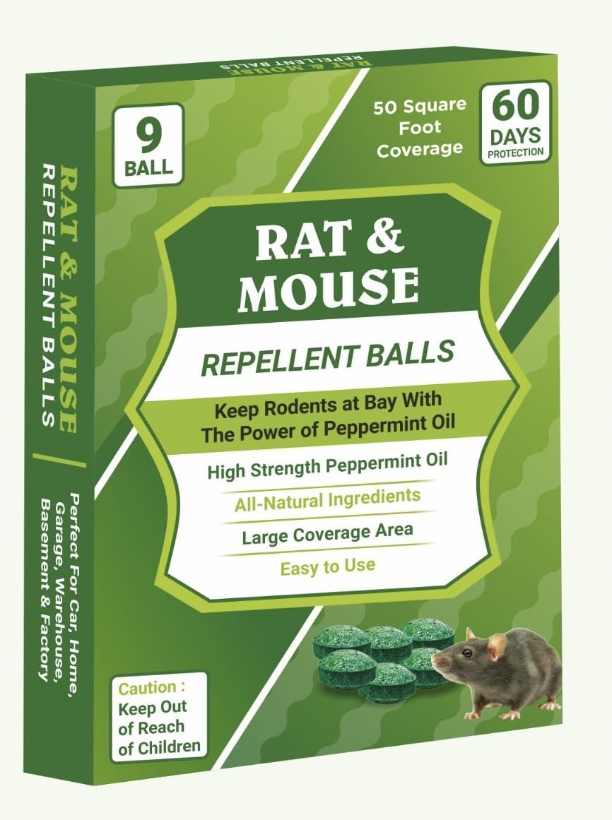Rat & Mouse Repellent Balls, Rats Trap, Mouse Trap to Keep Rodents Out of Car, Rat Controller Pill, Rodent Control, Protect Wires in Car, Bike & Truck Engine for Upto 60 Days (9)-image-11