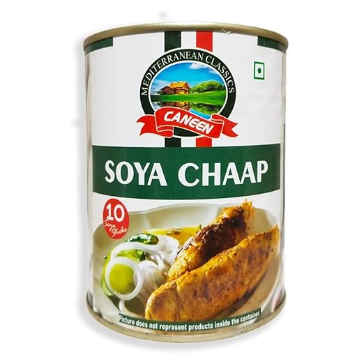 Caneen SOYA Chaap Veg SOYA Chaap, Rich in Protein,Vegan SOYA Chaap-850 Gm (Pack of 1)