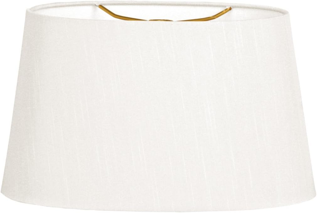 🔥 Cashback up to 70% Royal Designs HB-611-18WH Shallow Oval Hardback Lamp Shade, 16 x 18 x 9.5, White
