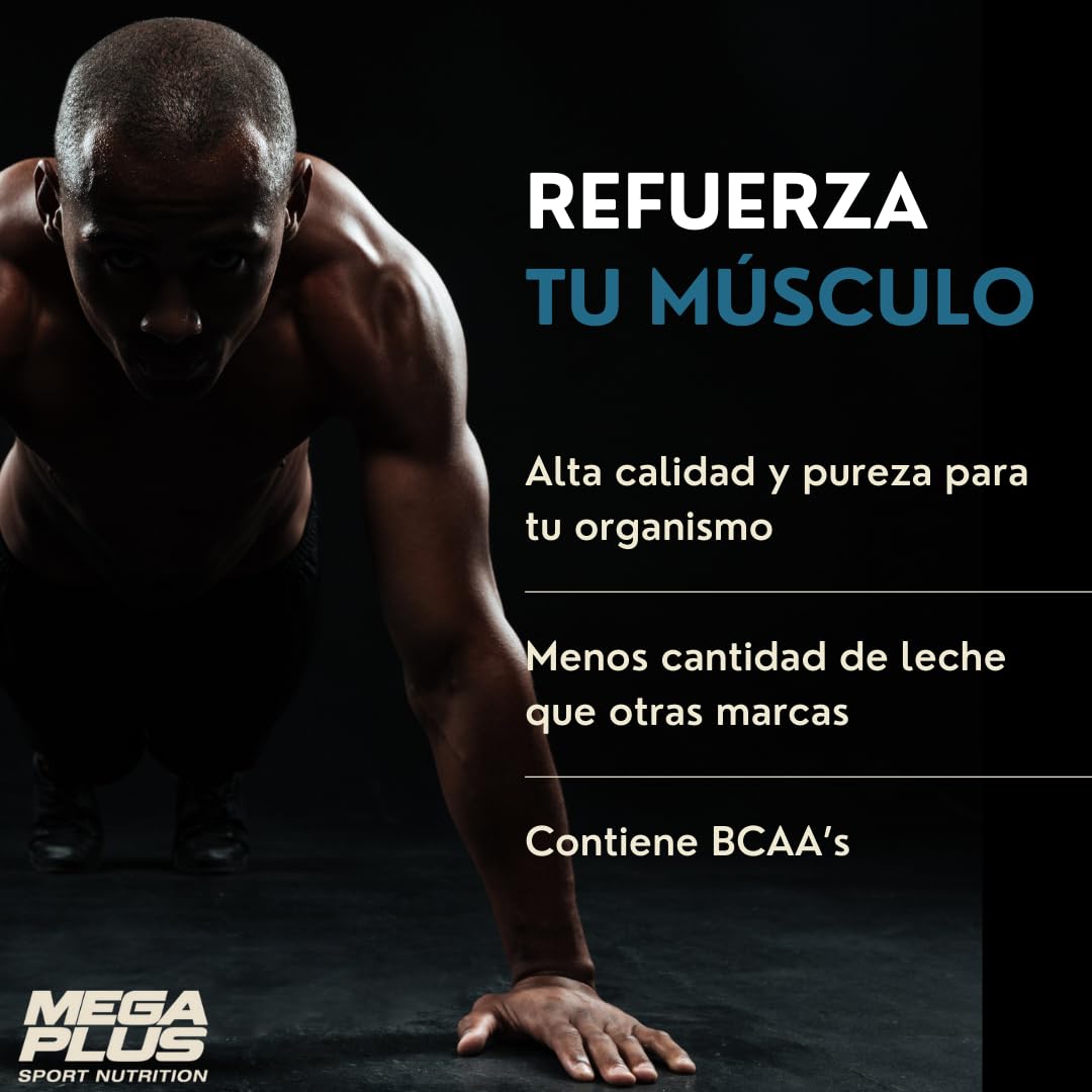Whey Protein - Mega Plus - Proteína De Suero Concentrada Para Ganar Masa Muscular Y Recuperación - Proteina Whey En Polvo - Whey Protein Isolate - Alto Contenido Proteico - Proteina Vainilla 2kg