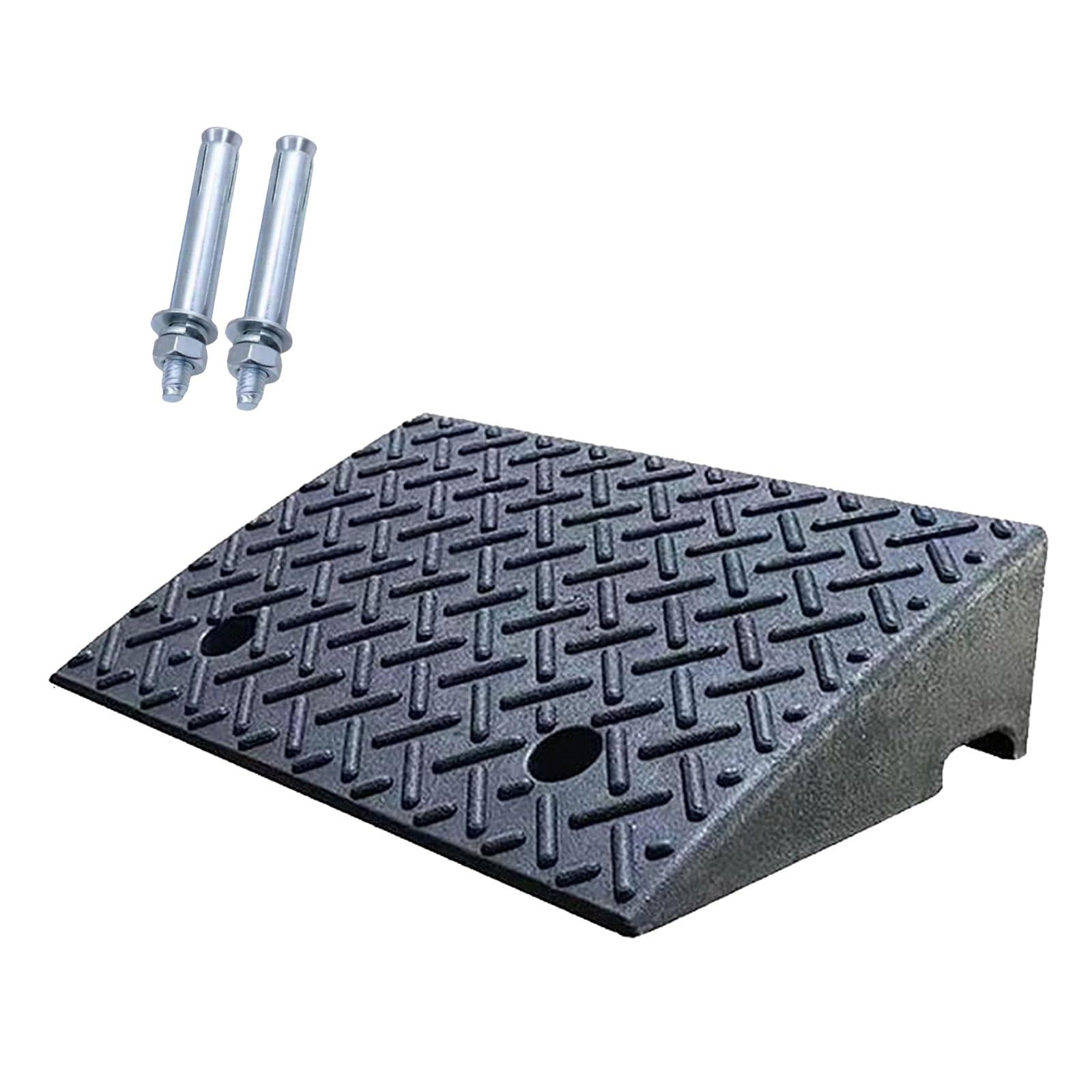 Rampe de trottoir en caoutchouc pour moto et scooter | Hauteur ajustable 9-14 cm