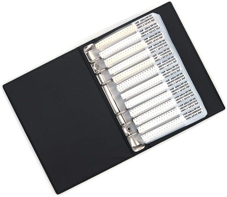 Capacitor 0603 (0.5pF-2.2uF) 90 Value x 50pcs = 4500pcs SMD SMT Capacitor Combo Sample Book Kit