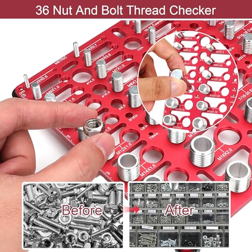Thread Checker 55 Bolt Size Gauge