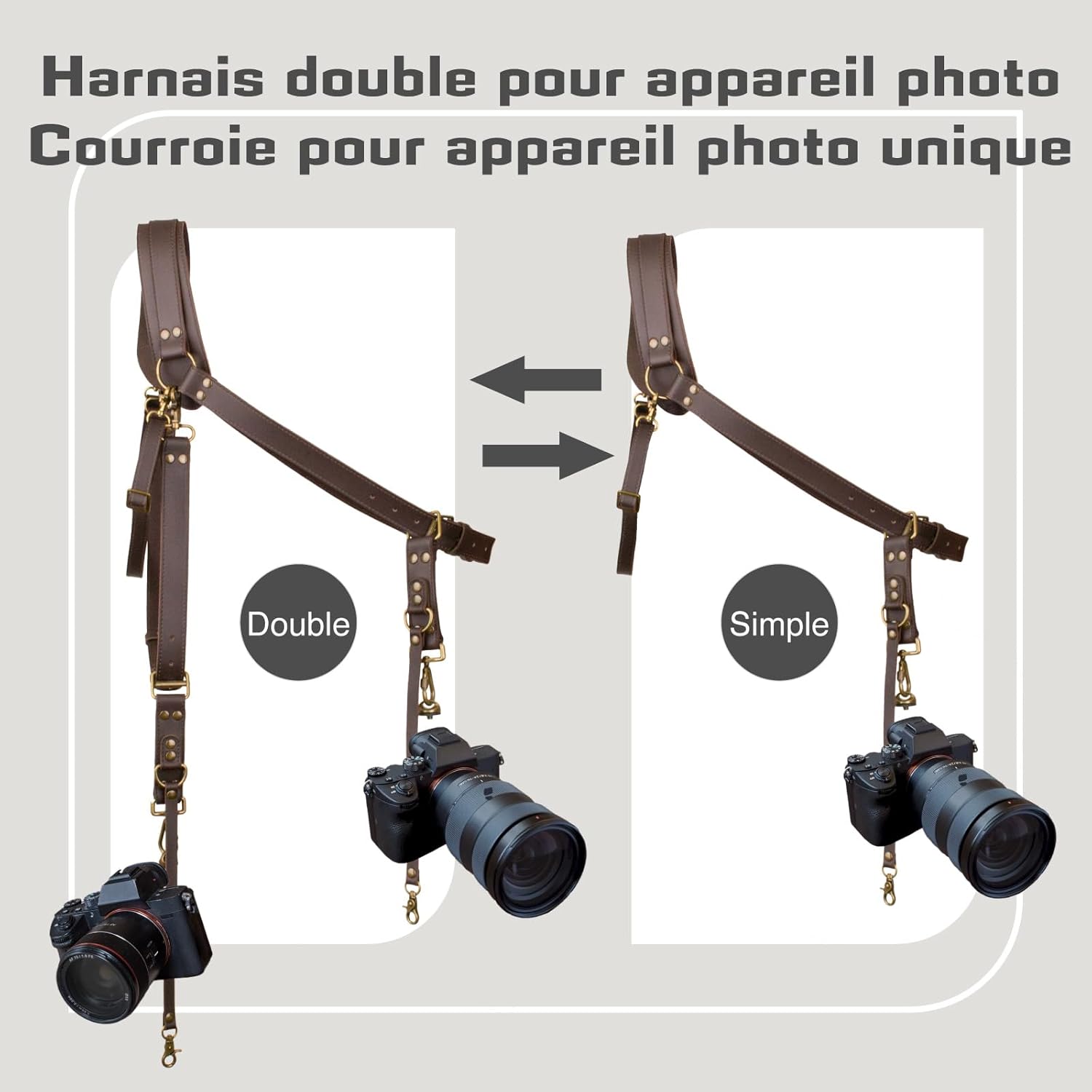 Dubbele Camerariem, Cameraschouderriem voor Twee