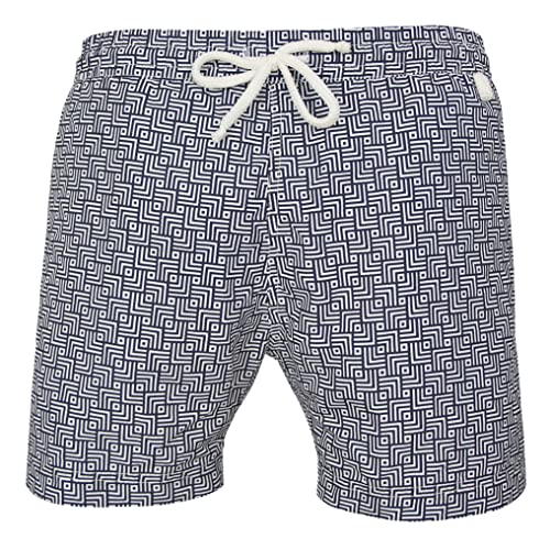 Maillot short de bain homme Montauk 8034 bleu blanc