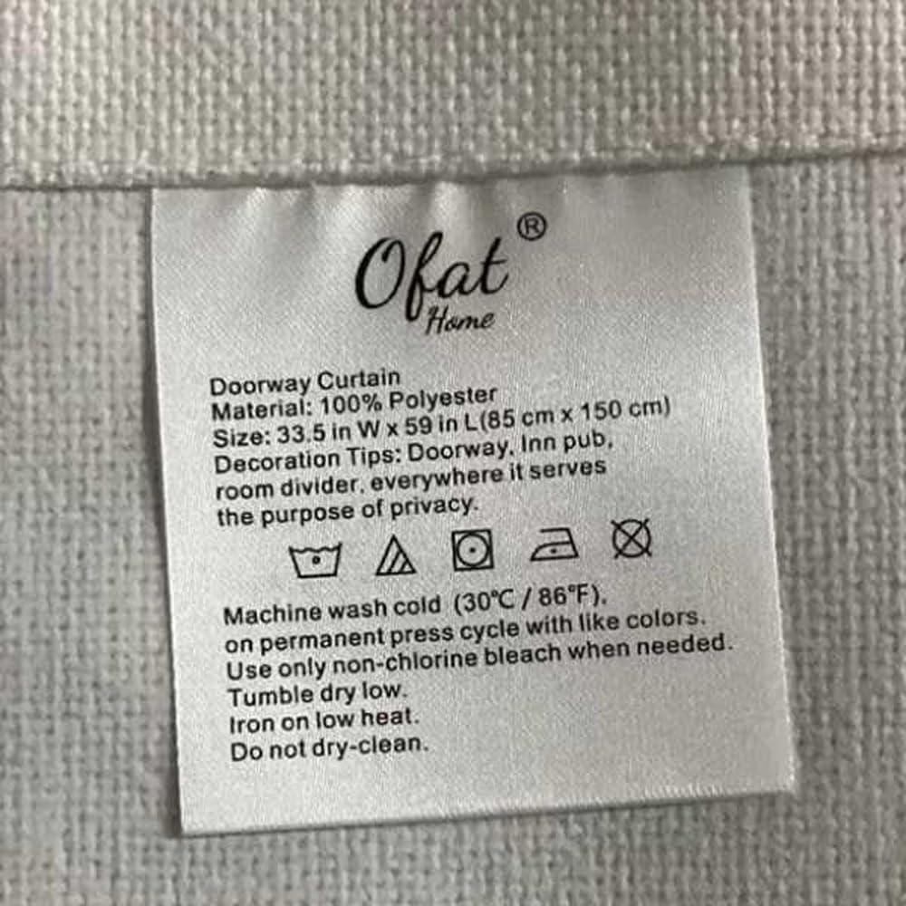 Ofat Home Abstract Line Noren Curtain 33.5" W x 59" L, Yellow Black Color Block Minimalist Geometric Hanging Curtain for Doorway, Mondrian Style Modern Art Fabric Home Decor (Style 1)