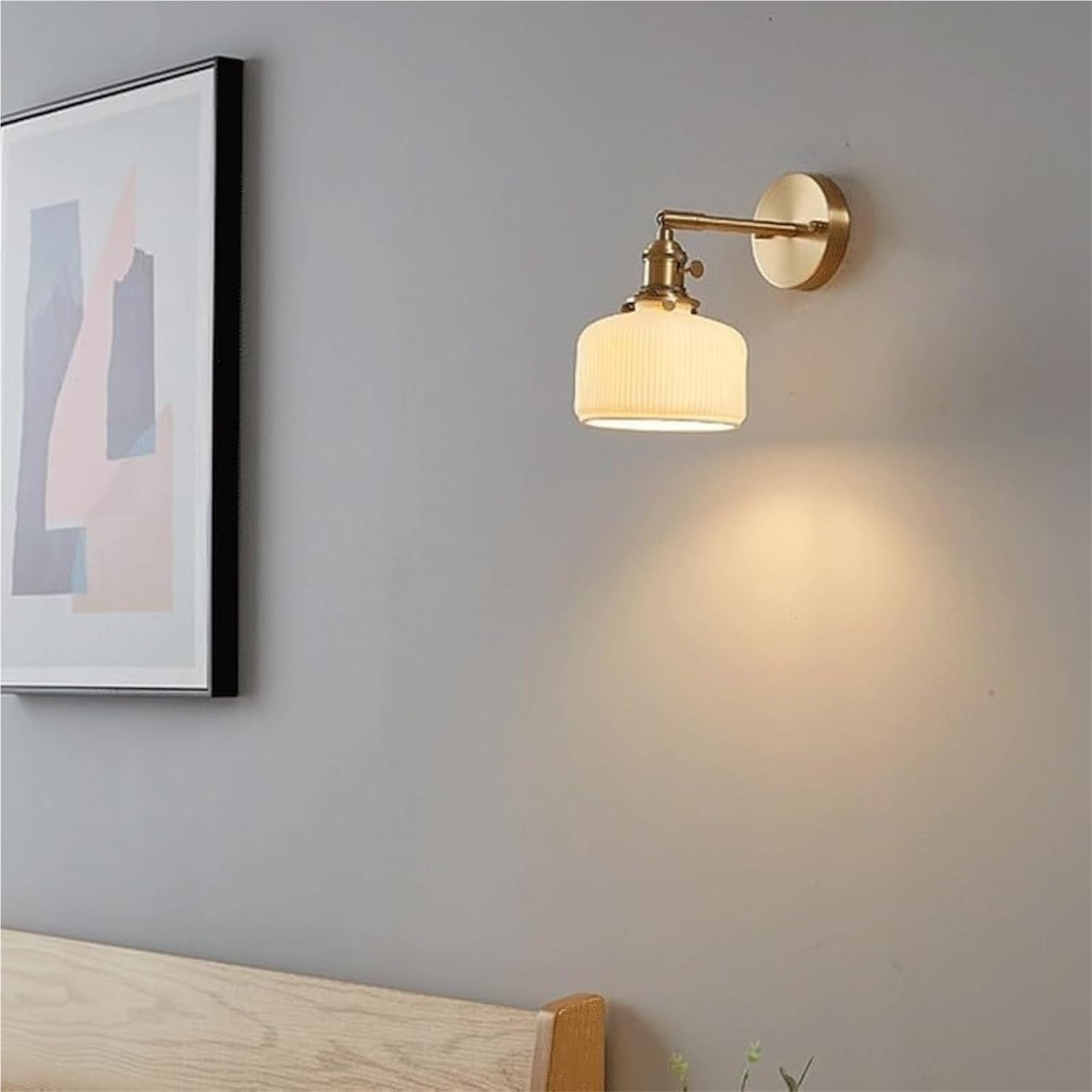 Applique da parete in ceramica, lampada da interni regolabile per camera da letto, soggiorno, studio, villa, ristorante, hotel