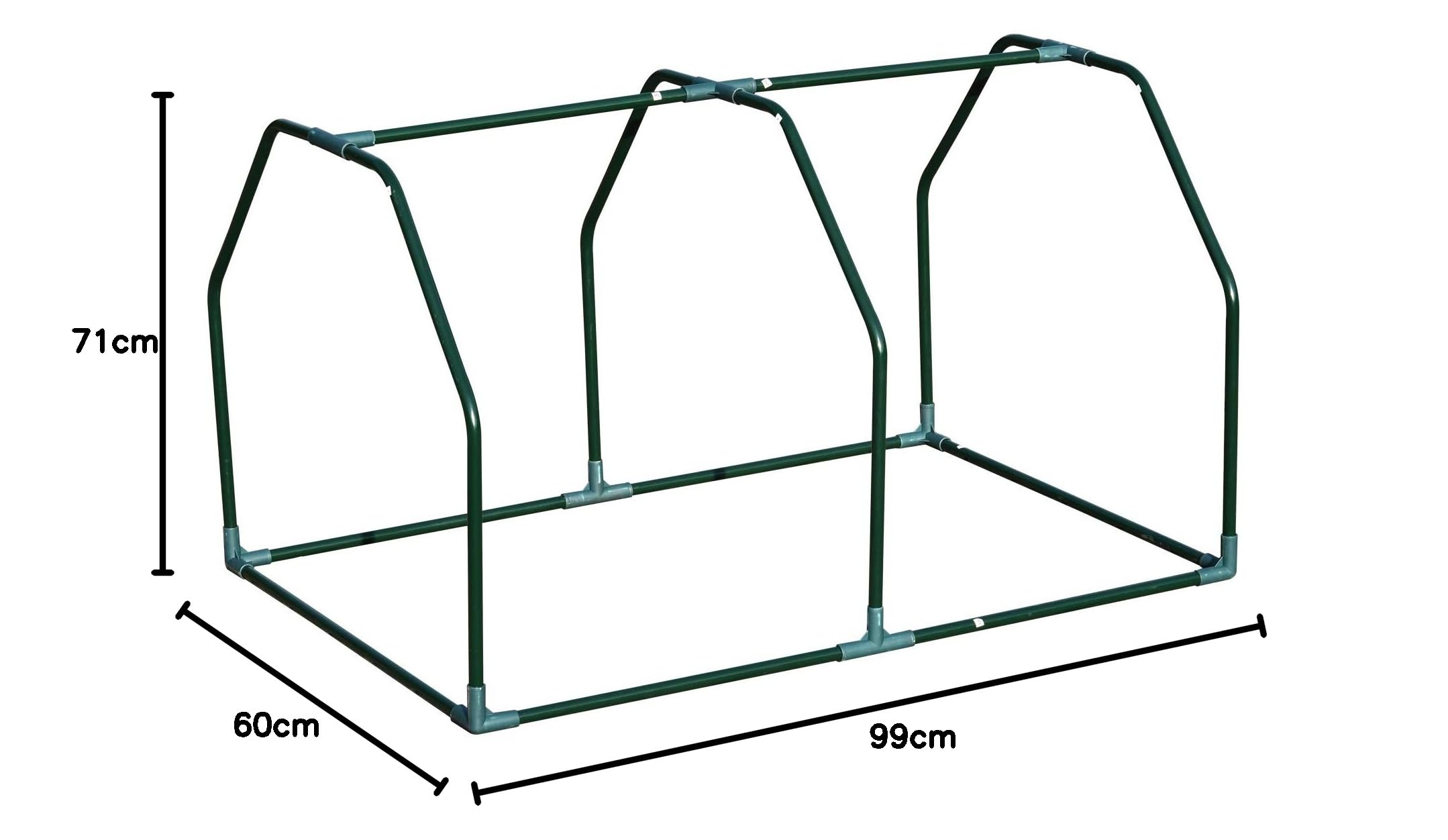 Outsunny Mini Serra da Giardino e Balcone in Plastica PE e Acciaio con Chiusura a Zip, 99x71x60 cm, Bianco Trasparente