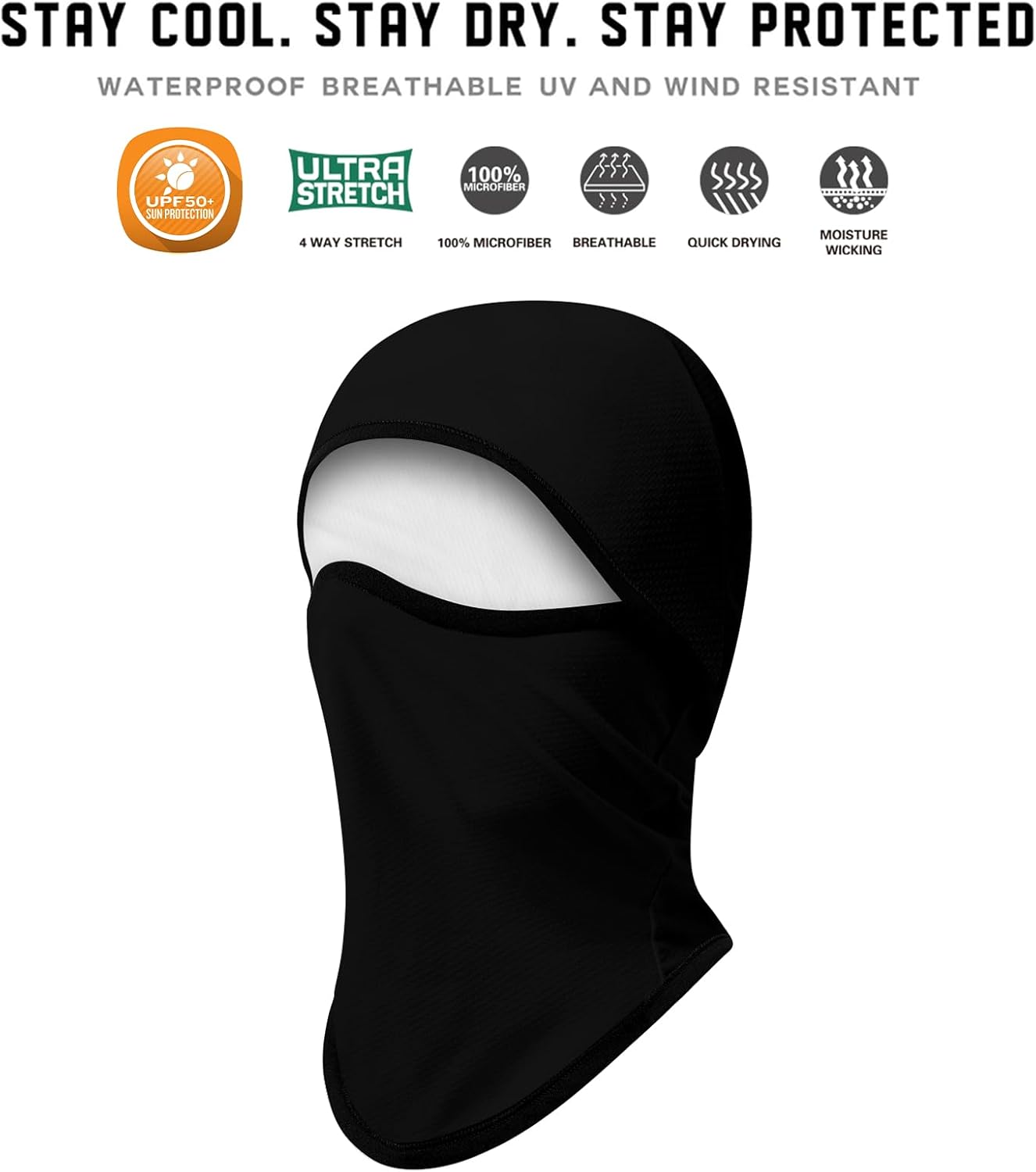 Obacle Balaclava Face Mask Men Women for Sun Protection Motorcycle Fishing Raves - Image 4