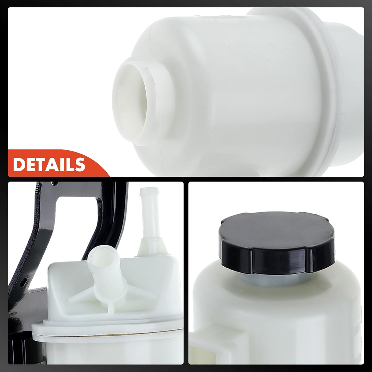 A-Premium Power Steering Reservoir/Tank with Cap & Bracket Compatible with Nissan Pathfinder 2004, Titan 2004-2015, Armada 2005-2015 & Infiniti QX56 2004-2012, V8 5.6L