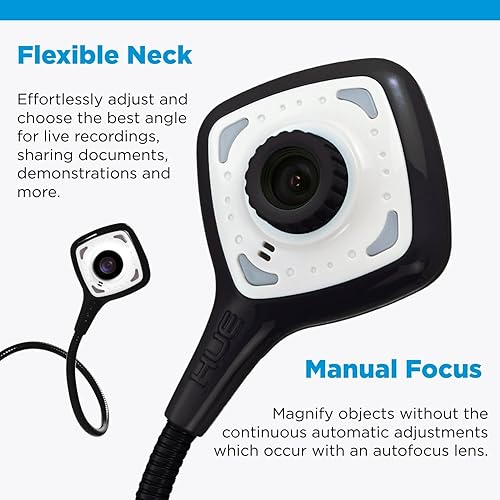 Miniatura 4 de HUE Cámara HD Pro USB para documentos y videoconferencias negro