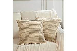 Fancy Homi Tan Decorative Throw Pillows: Rustic Elegance for Your Home