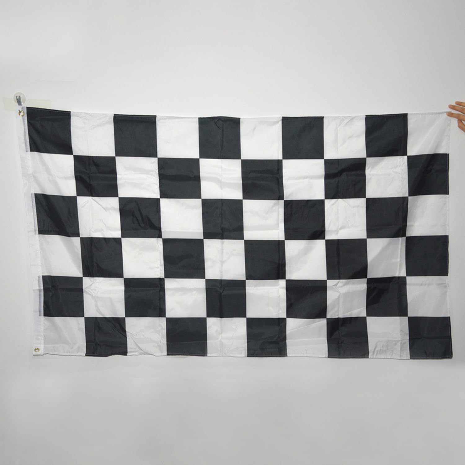 Drapeau De Course en Réseau Noir Et Blanc, 10 Drapeaux À Main, Décorations De Fête, Drapeaux D'Arbitres
