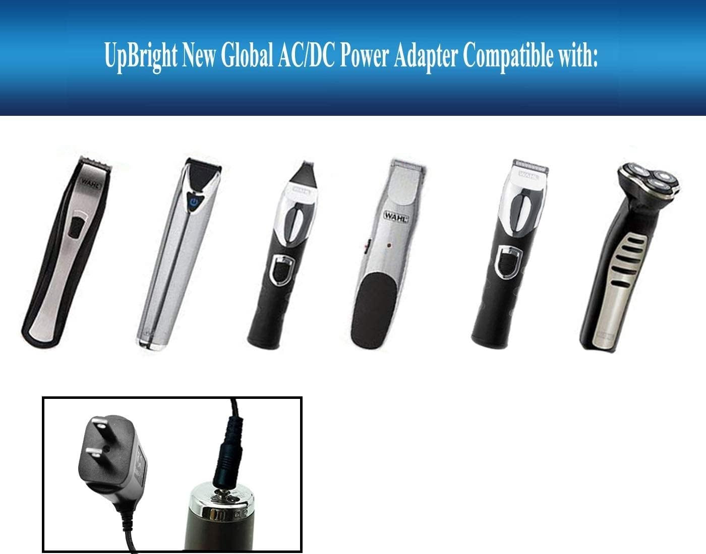 Various Wahl trimmers and clippers compatible with the adapter