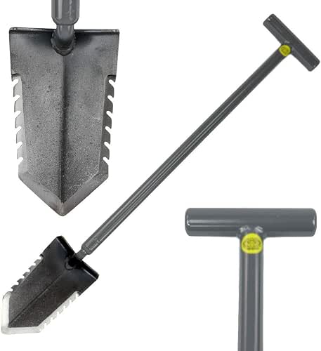 T- Handle 31" Heavy Duty Metal Detector Shovel Double Serrated