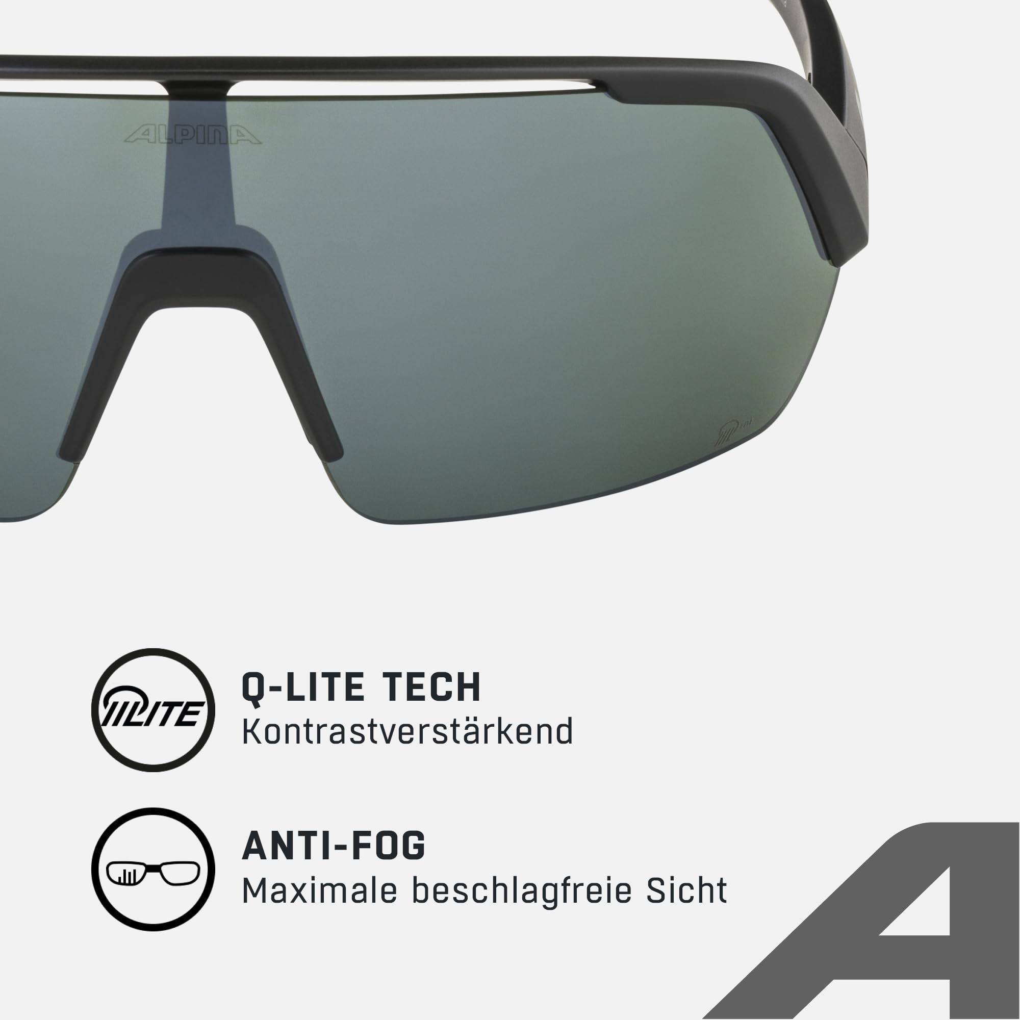 ALPINA Unisex Turbo Hr Q-lite Sonnenbrille (1er Pack)