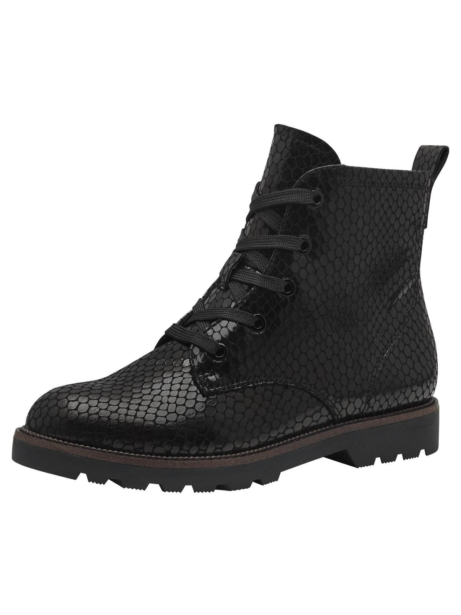 Tamaris Women's Ankle Boots Textile, Black Struct, 7.5 UK